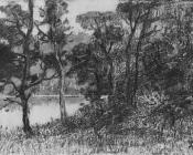 威廉 亨利 亨特 : Morris River Landscape